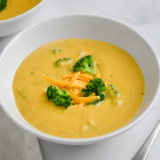 Healthy Broccoli Cheddar Soup