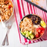 Slow Cooker Chicken Burrito Bowls
