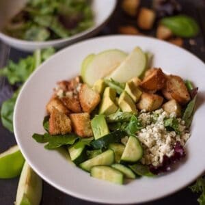 Apple and Gorgonzola Salad with Balsamic Vinaigrette