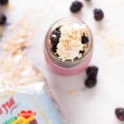 Blackberry Cobbler Easy Overnight Oats