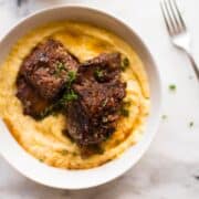 Braised Short Ribs with Creamy Polenta