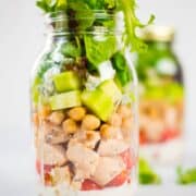 Chicken Cobb Mason Jar Salad