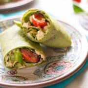 Chicken and Hummus Wrap