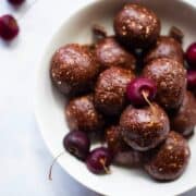 Dark Chocolate Cherry Energy Bites