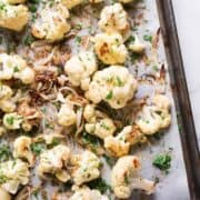 Easy Parmesan Roasted Cauliflower