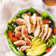 End Of Summer Salad With Fig Balsamic Vinaigrette