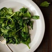 Garlic Sauteed Spinage