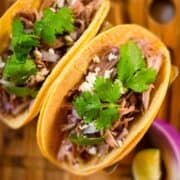 Green Chile Pork Tacos