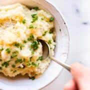 Healthier Crock Pot Mashed Potatoes