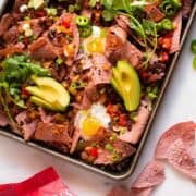 Healthy Sheet Pan Breakfast Nachos