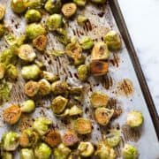 Honey Balsamic Roasted Brussels Sprouts