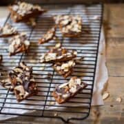 Toffee on a cooling rack