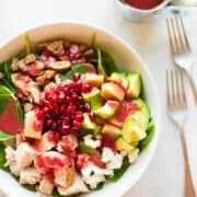 Leftover Turkey Salad With Cranberry Vinaigrette