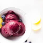 Lemon Blueberry Sorbet