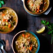 Lemon Chicken Orzo Soup