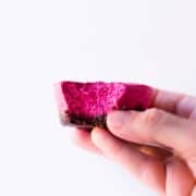 No Bake Raspberry Beet Mini Cheesecakes