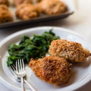 Panko Baked Chicken Thighs