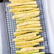 Parmesan Baked Squash And Zucchini Spears
