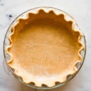 Pie Crust in a pie dish ready to be used