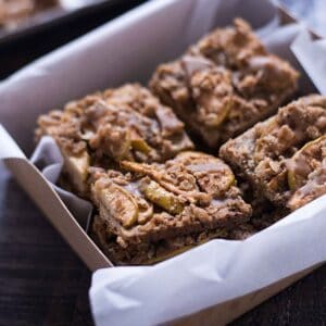 Salted Caramel Apple Pie Bars