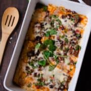 Skinny Beef Enchiladas