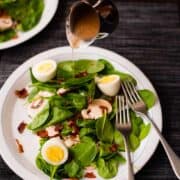 Spinach Salad With Warm Bacon Dressing