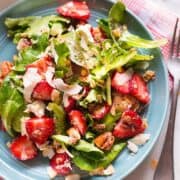 Strawberry Salad with Chia Seed Vinaigrette