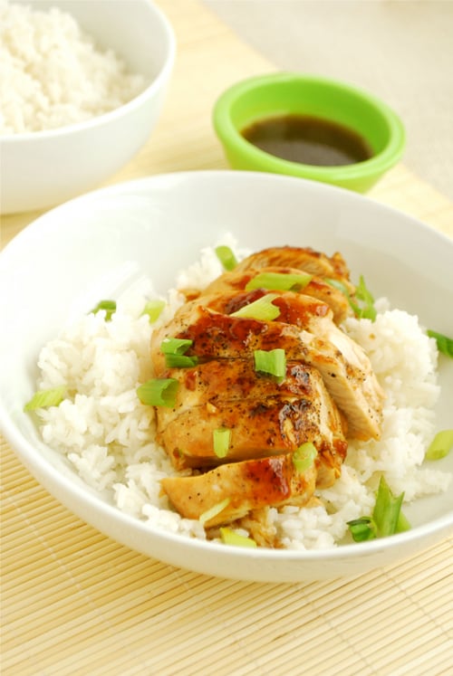 plated picture of teriyaki chicken
