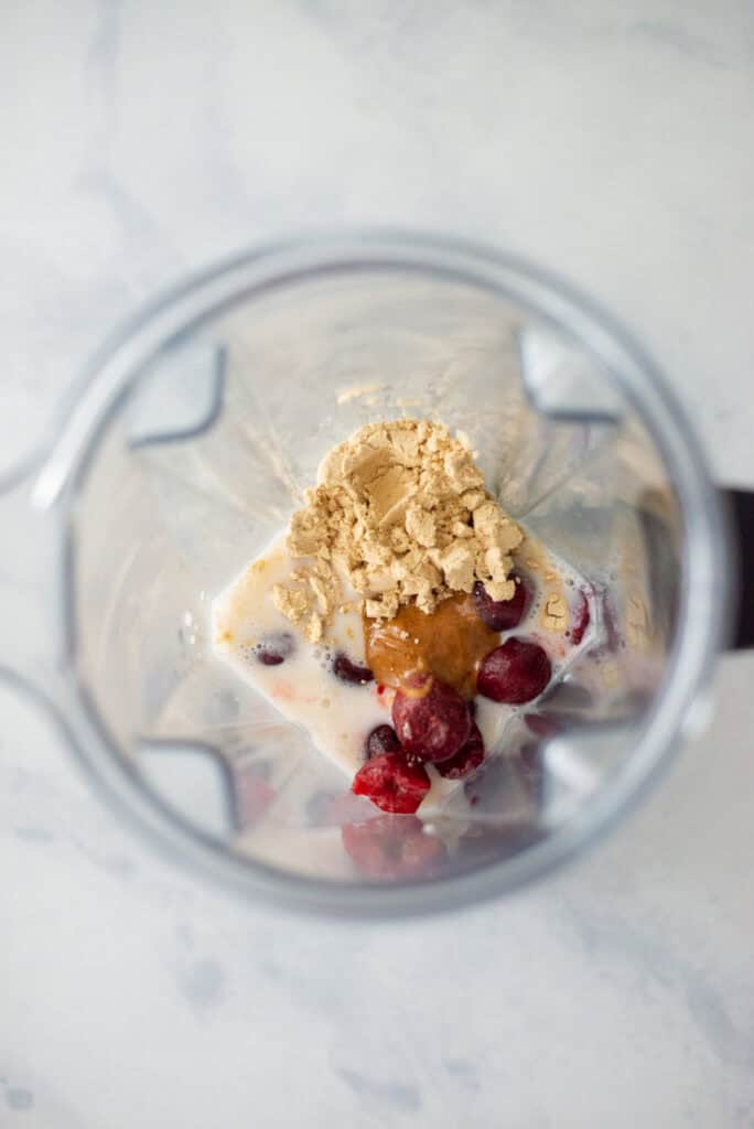 Cherry Vanilla Protein Smoothie • A Sweet Pea Chef