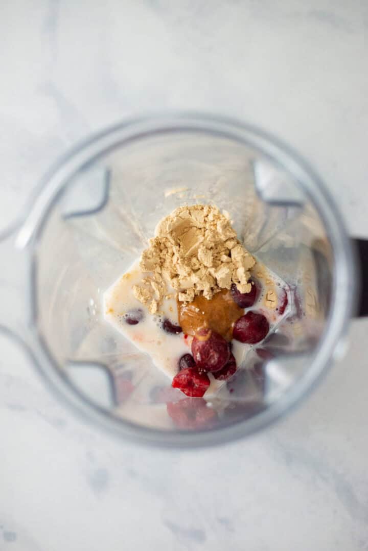 Cherry Vanilla Protein Smoothie • A Sweet Pea Chef