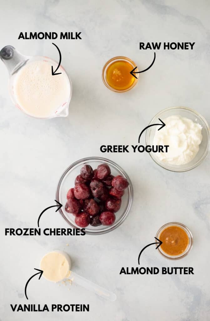 Cherry Vanilla Protein Smoothie • A Sweet Pea Chef
