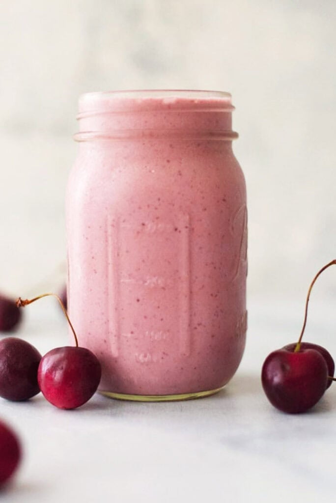 Cherry Vanilla Protein Smoothie • A Sweet Pea Chef
