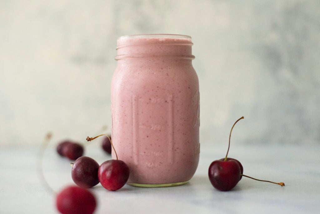 Cherry Vanilla Protein Smoothie • A Sweet Pea Chef